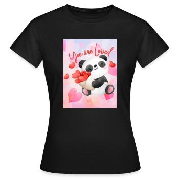 Self Love - Women's T-Shirt - black - Front - AI Model Female 172 dark (172cm)