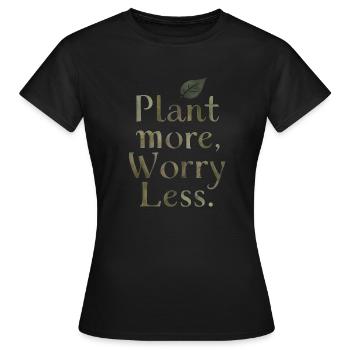 Grüne Gelassenheit - Frauen T-Shirt - Schwarz - Vorne - AI Model Female 172 dark (172cm)
