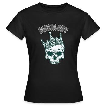 Motarde - T-shirt Femme - noir - Devant - AI Model Female 172 dark (172cm)