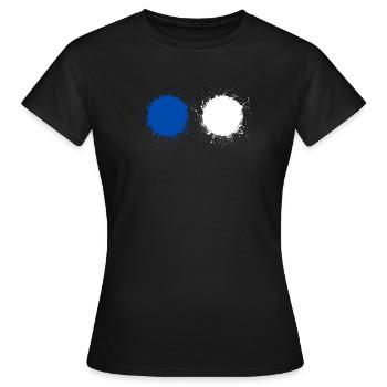 Bleu Blanc - T-shirt Femme - noir - Devant - AI Model Female 172 dark (172cm)