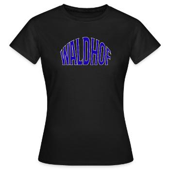 Waldhof - Frauen T-Shirt - Schwarz - Vorne - AI Model Female 172 dark (172cm)