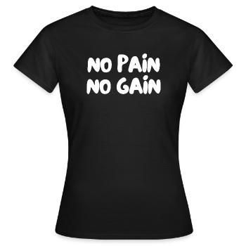 Ohne Fleiß kein Preis - Frauen T-Shirt - Schwarz - Vorne - AI Model Female 172 dark (172cm)