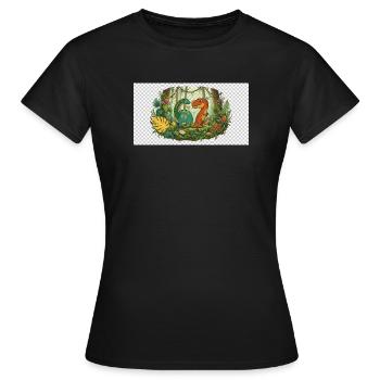 six sept - T-shirt Femme - noir - Devant - AI Model Female 172 dark (172cm)