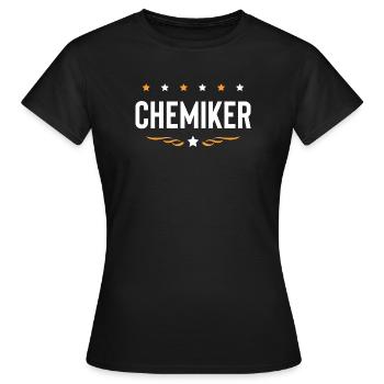 Chemiker Beruf - Frauen T-Shirt - Schwarz - Vorne - AI Model Female 172 dark (172cm)