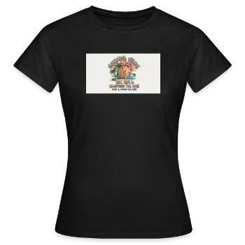 1783858955260 - Frauen T-Shirt - Schwarz - Vorne - AI Model Female 172 dark (172cm)