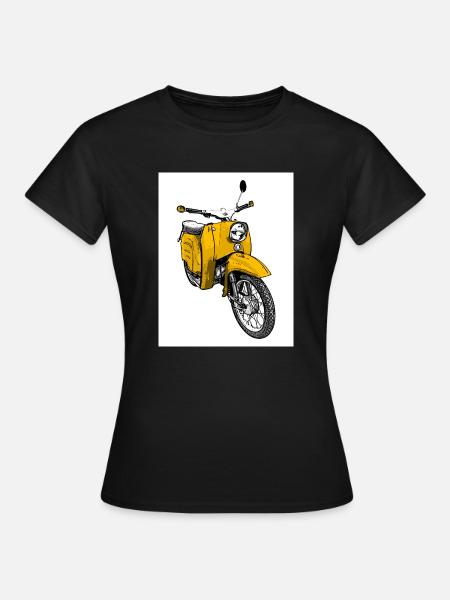 Die Schwalbenfahrer-Tasse (gelb) - Frauen T-Shirt - Schwarz