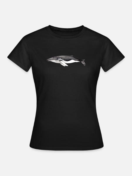 Buckelwal - Buckelwal - Jubarte - Frauen T-Shirt - Schwarz