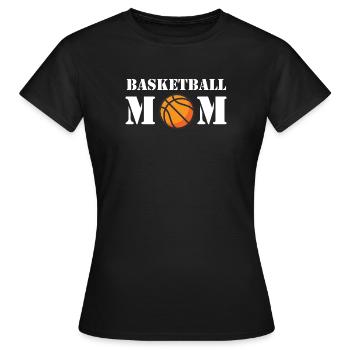 Basketball Mom - Women's T-Shirt - black - Front - AI Model Female 172 dark (172cm)