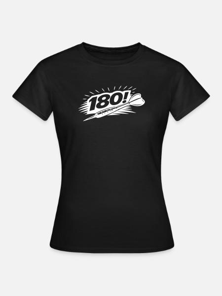Darts 180 Dartpfeil - Frauen T-Shirt - Schwarz
