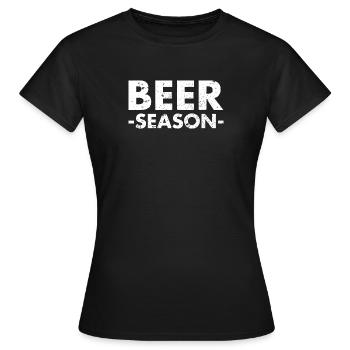 Saison de la bière - Bier Saison - T-shirt Femme - noir - Devant - AI Model Female 172 dark (172cm)