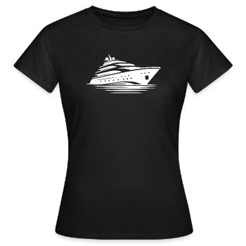 Cruise Dreams on the High Seas Cruise Mode On - Women's T-Shirt - black - Front - AI Model Female 172 dark (172cm)