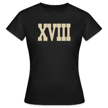 Römische Zahlen - Frauen T-Shirt - Schwarz - Vorne - AI Model Female 172 dark (172cm)