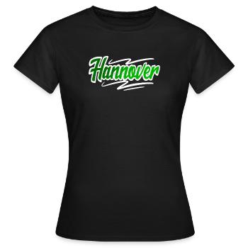 Hanovre - T-shirt Femme - noir - Devant - AI Model Female 172 dark (172cm)