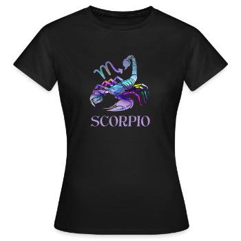 Scorpio Zodiac - Women's T-Shirt - black - Front - AI Model Female 172 dark (172cm)