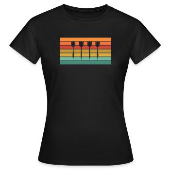 Fléchettes - T-shirt Femme - noir - Devant - AI Model Female 172 dark (172cm)
