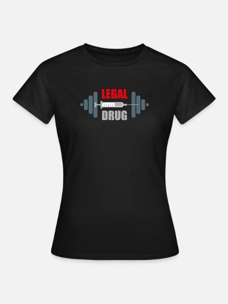 Fitnessstudio-Humor-Heber-Süchtiger - Frauen T-Shirt - Schwarz