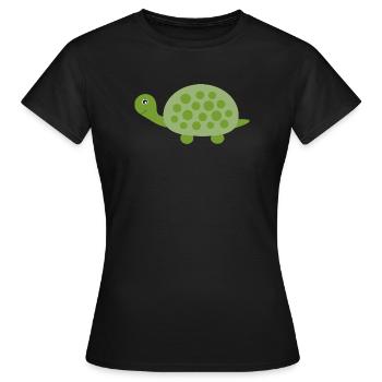 Turtle Turtles - Women's T-Shirt - black - Front - AI Model Female 172 dark (172cm)