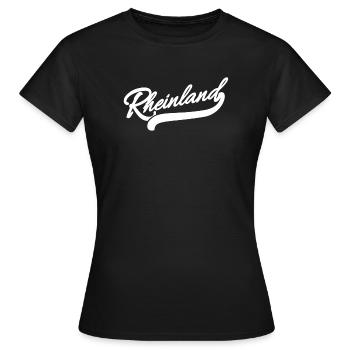 Rheinland Retro - Frauen T-Shirt - Schwarz - Vorne - AI Model Female 172 dark (172cm)