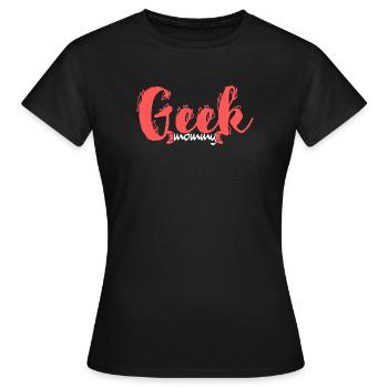 Geek Mommy Script - Women's T-Shirt - black - Front - AI Model Female 172 dark (172cm)