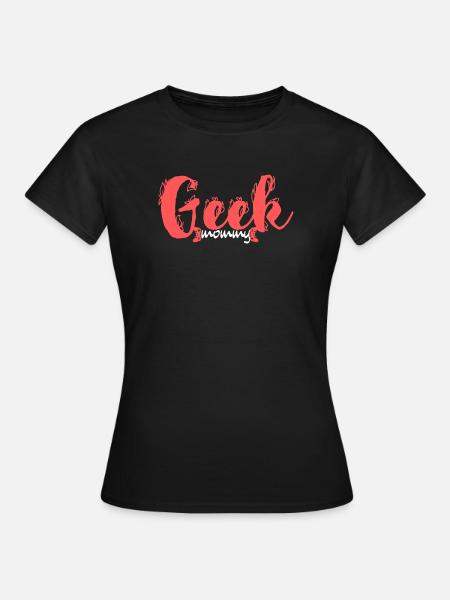 Geek-Mama-Skript - Frauen T-Shirt - Schwarz
