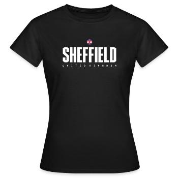 Sheffield - T-shirt Femme - noir - Devant - AI Model Female 172 dark (172cm)
