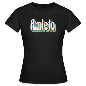 Vintage Retro Hamlet T-Shirt T-Shirt Geschenkidee - Frauen T-Shirt - Schwarz - Vorne - AI Model Female 172 dark (172cm)