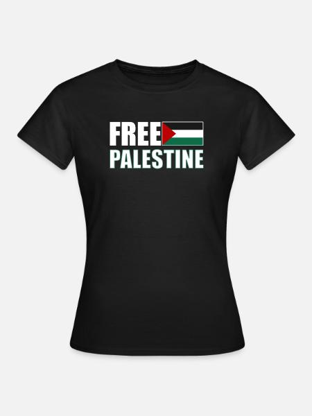 Free Palestine - T-shirt Femme - noir