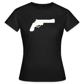 gun - Frauen T-Shirt - Schwarz - Vorne - AI Model Female 172 dark (172cm)