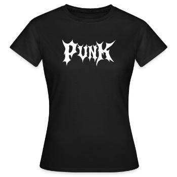 Punk gothic Logo - Women's T-Shirt - black - Front - AI Model Female 172 dark (172cm)