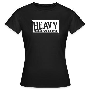 heavy medal girl maedel frau halfpipe skate rock m - Frauen T-Shirt - Schwarz - Vorne - AI Model Female 172 dark (172cm)