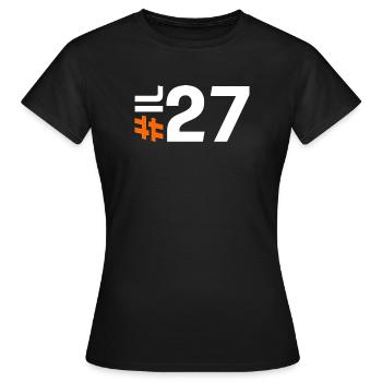 IL27-KARTON - Frauen T-Shirt - Schwarz - Vorne - AI Model Female 172 dark (172cm)
