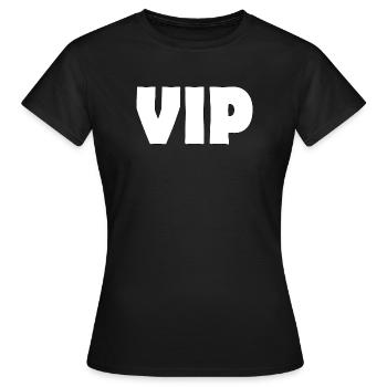 VIP - Frauen T-Shirt - Schwarz - Vorne - AI Model Female 172 dark (172cm)