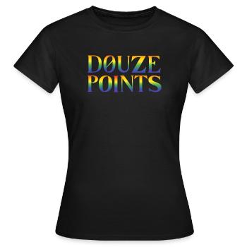 Douze Points Eurovision Song Contest - Frauen T-Shirt - Schwarz - Vorne - AI Model Female 172 dark (172cm)