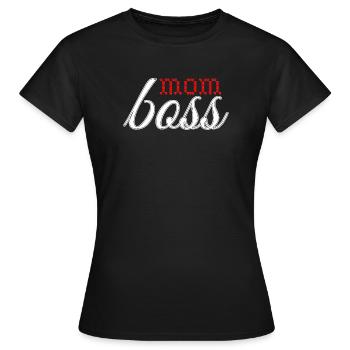 Design d’amour sincère en rouge et blanc - T-shirt Femme - noir - Devant - AI Model Female 172 dark (172cm)
