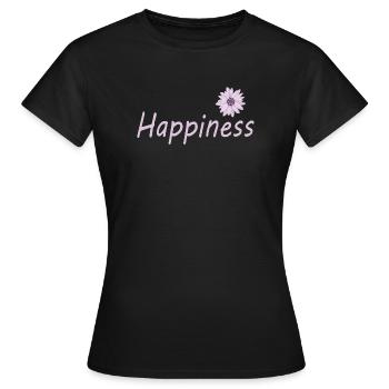 Bonheur - T-shirt Femme - noir - Devant - AI Model Female 172 dark (172cm)