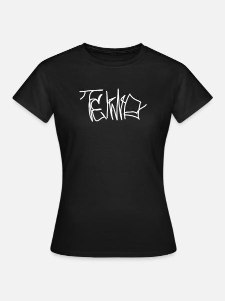 Techno Wear, Tekno Lettering, Raver Outfit - Women's T-Shirt - black