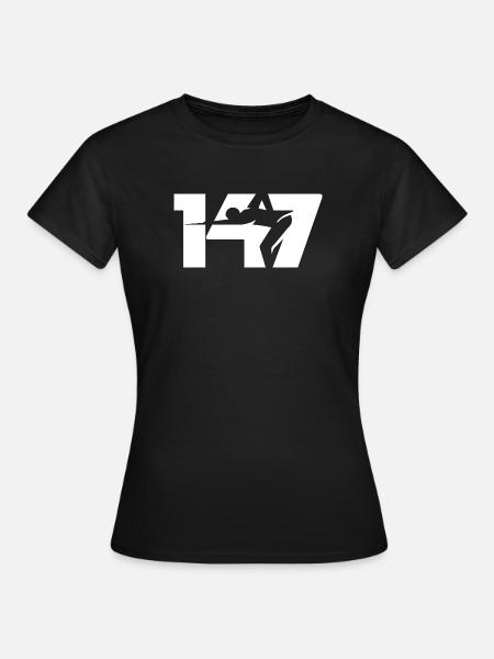 147 Snooker Icon (White) - Women's T-Shirt - black