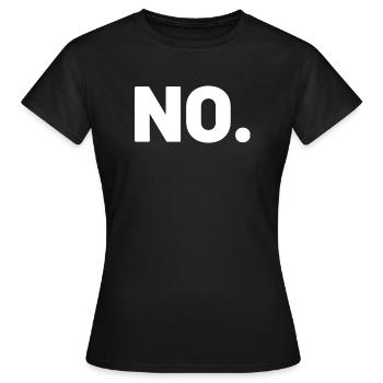 NON. - T-shirt Femme - noir - Devant - AI Model Female 172 dark (172cm)