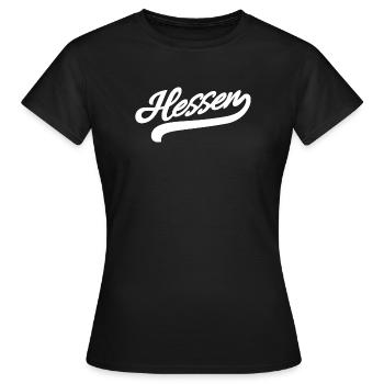 Rétro de Hesse - T-shirt Femme - noir - Devant - AI Model Female 172 dark (172cm)