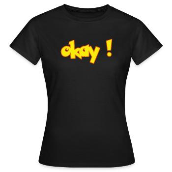 D’ACCORD - T-shirt Femme - noir - Devant - AI Model Female 172 dark (172cm)