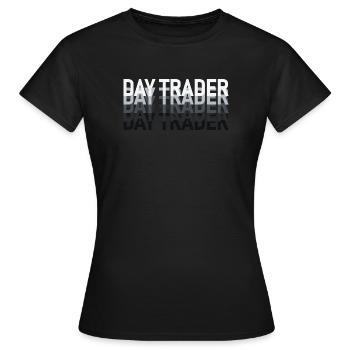 Day Trader Marché boursier Trader boursier - T-shirt Femme - noir - Devant - AI Model Female 172 dark (172cm)