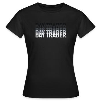 Day Trader Marché boursier Trader boursier - T-shirt Femme - noir - Devant - AI Model Female 172 dark (172cm)