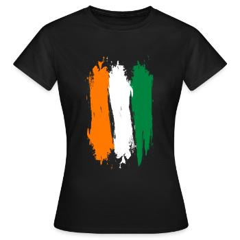 Côte d’Ivoire - T-shirt Femme - noir - Devant - AI Model Female 172 dark (172cm)