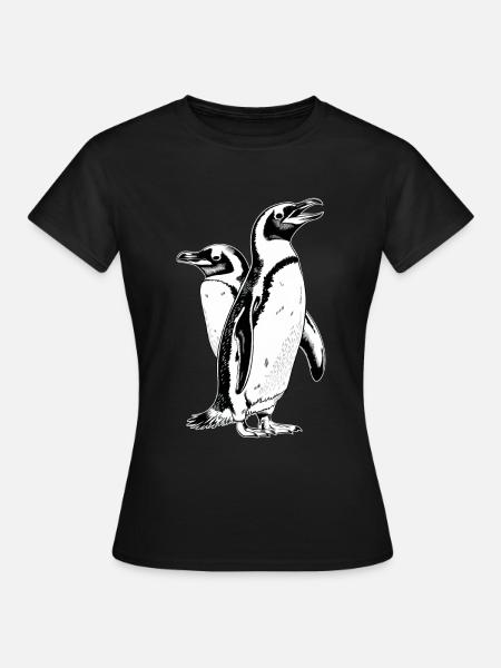 Pinguin - Frauen T-Shirt - Schwarz