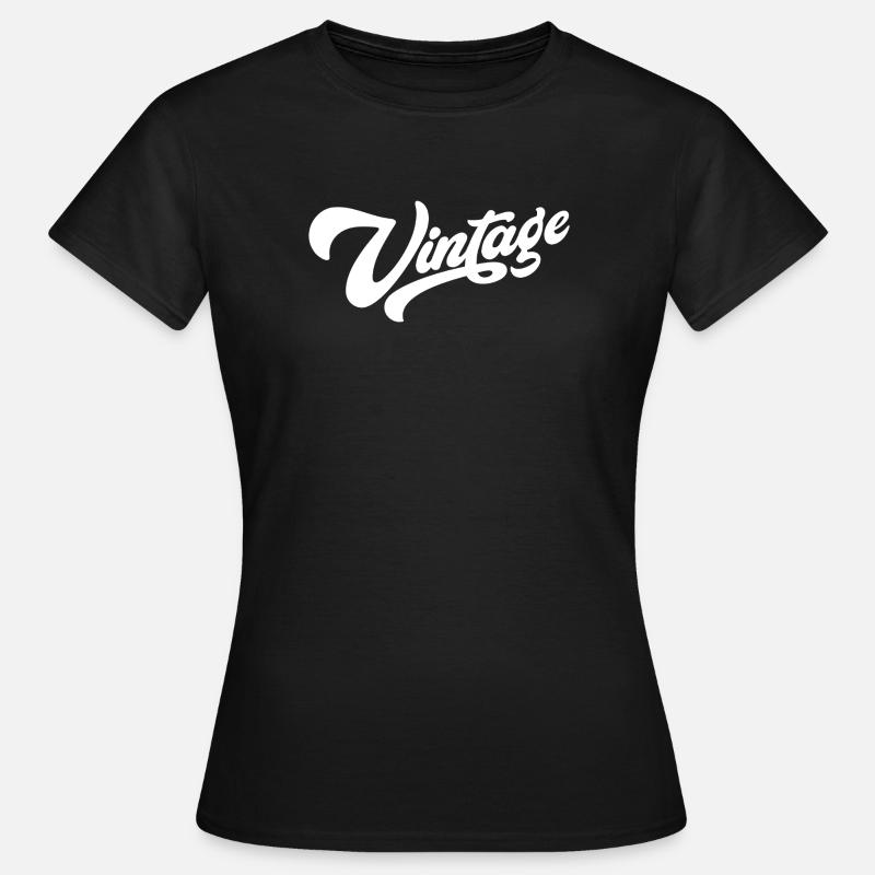 Vintage White - Women's T-Shirt - black
