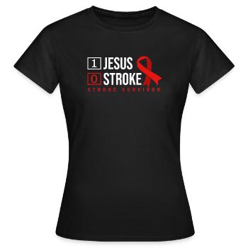 Stroke Stroke - Women's T-Shirt - black - Front - AI Model Female 172 dark (172cm)