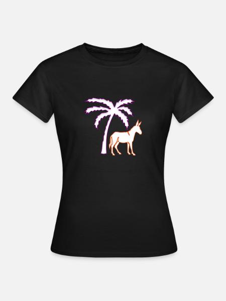 Esel - Frauen T-Shirt - Schwarz