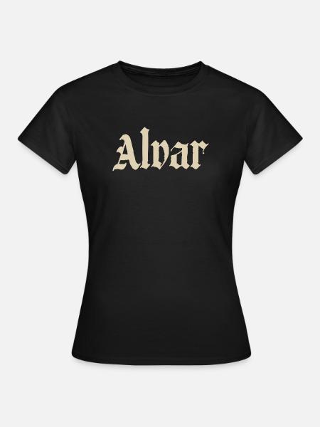 Alvar Gothic Schriftdesign - Frauen T-Shirt - Schwarz