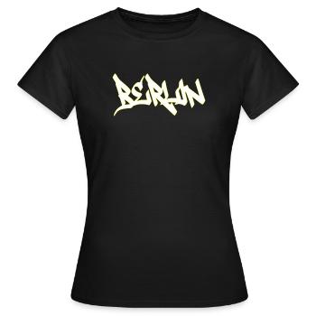 Berlin - T-shirt Femme - noir - Devant - AI Model Female 172 dark (172cm)