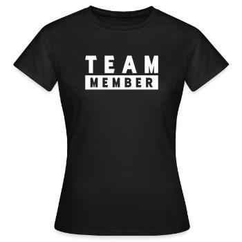 Team Member - Frauen T-Shirt - Schwarz - Vorne - AI Model Female 172 dark (172cm)